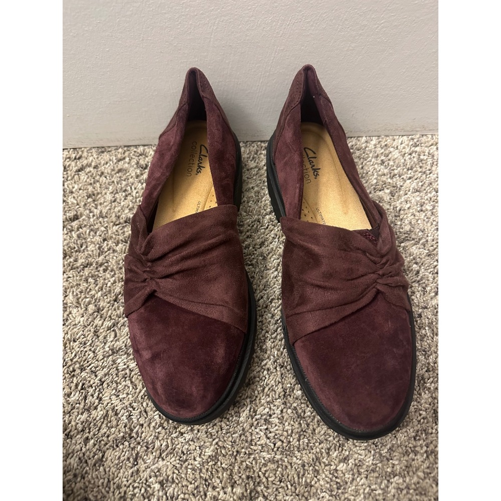 Clarks Collection Women's Suede Twist Slip-On Loafers